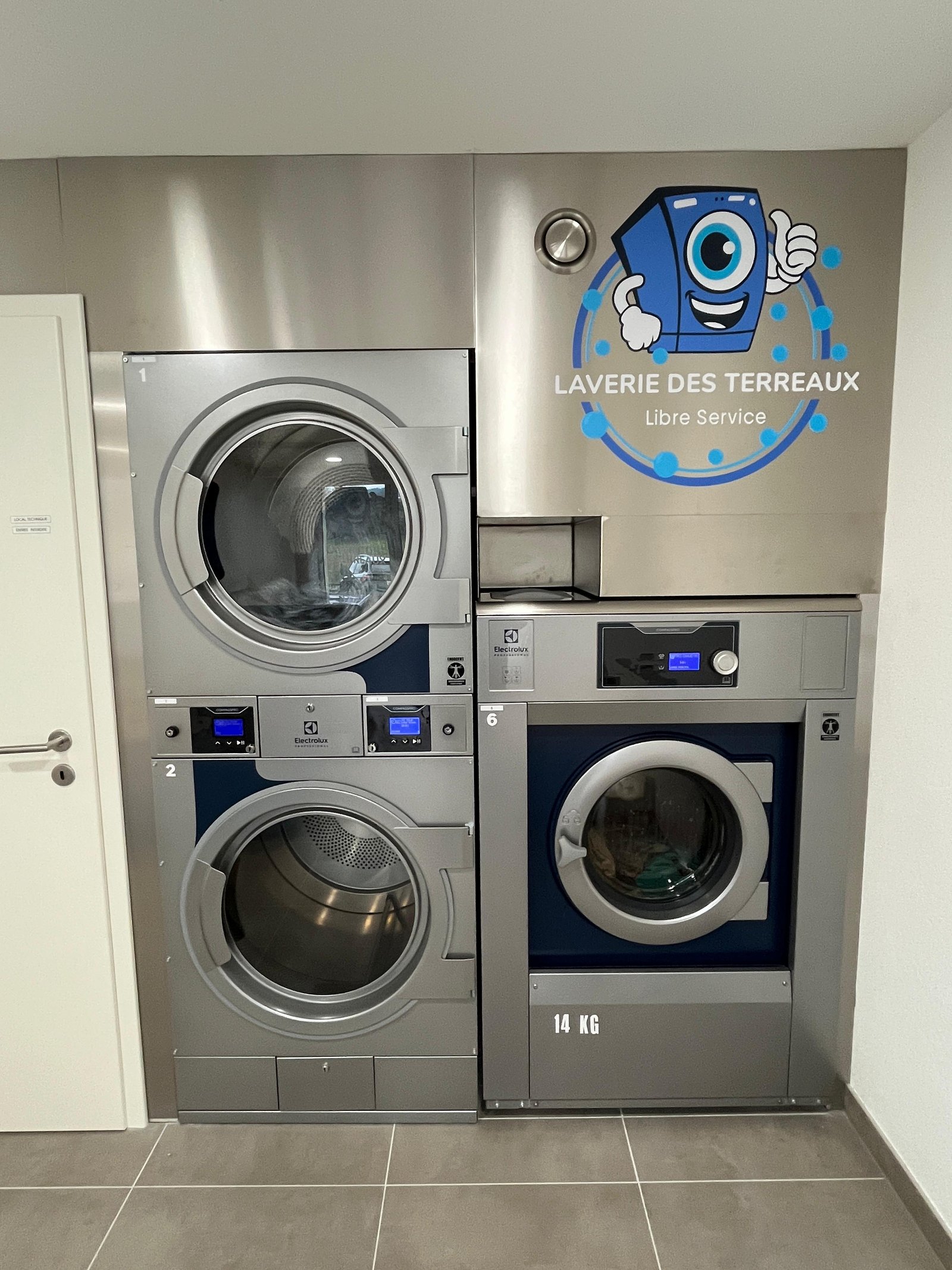 Laverie des Terreaux - Présentation des machines